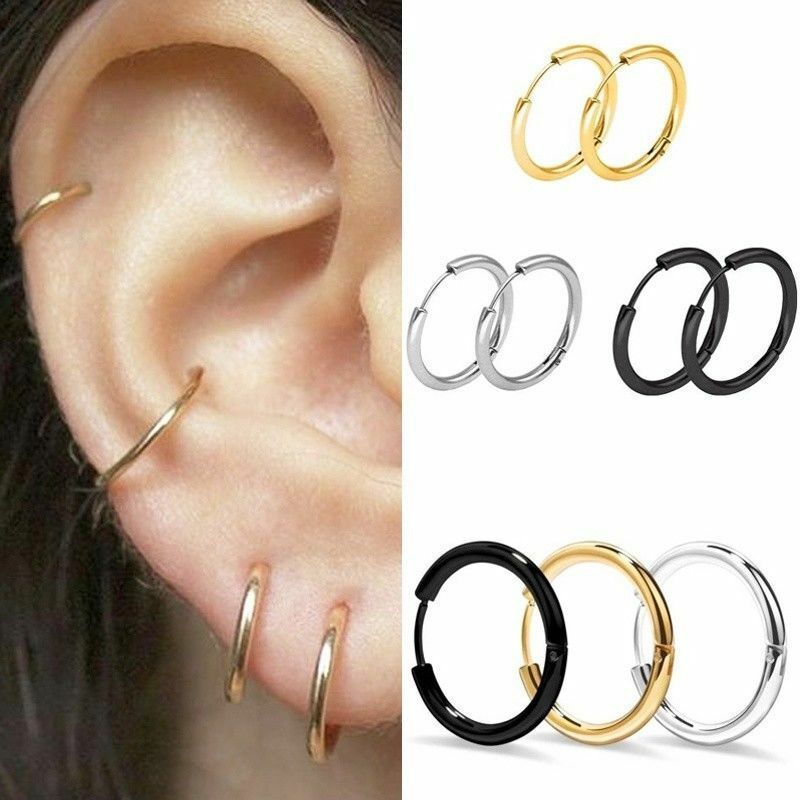 junerain fashion 3 pairs/lot gold small hoop earrings set for women simple smooth circle earrings huggie earring fashion jewelry h40, Golden
junerain fashion 3 pairs/lot gold small hoop earrings set for women simple smooth circle earrings huggie earring fashion jewelry h40, Golden