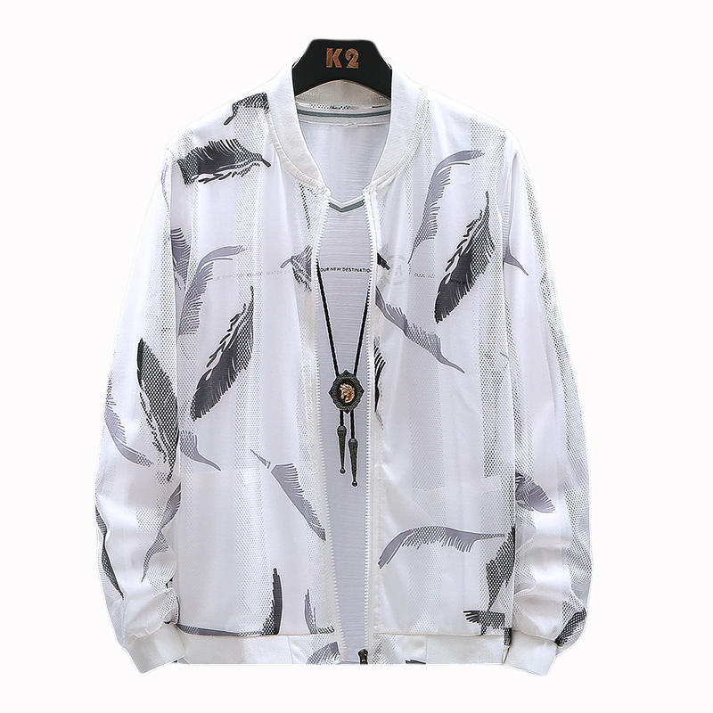 Januarysnow Sun Protection Clothing Summer Jackets Men Fashion 2020 Streetwear Slim Fit Bomber Jacket Stand Collar Print Hollow Outwear Coat, Black;brown
Januarysnow Sun Protection Clothing Summer Jackets Men Fashion 2020 Streetwear Slim Fit Bomber Jacket Stand Collar Print Hollow Outwear Coat, Black;brown