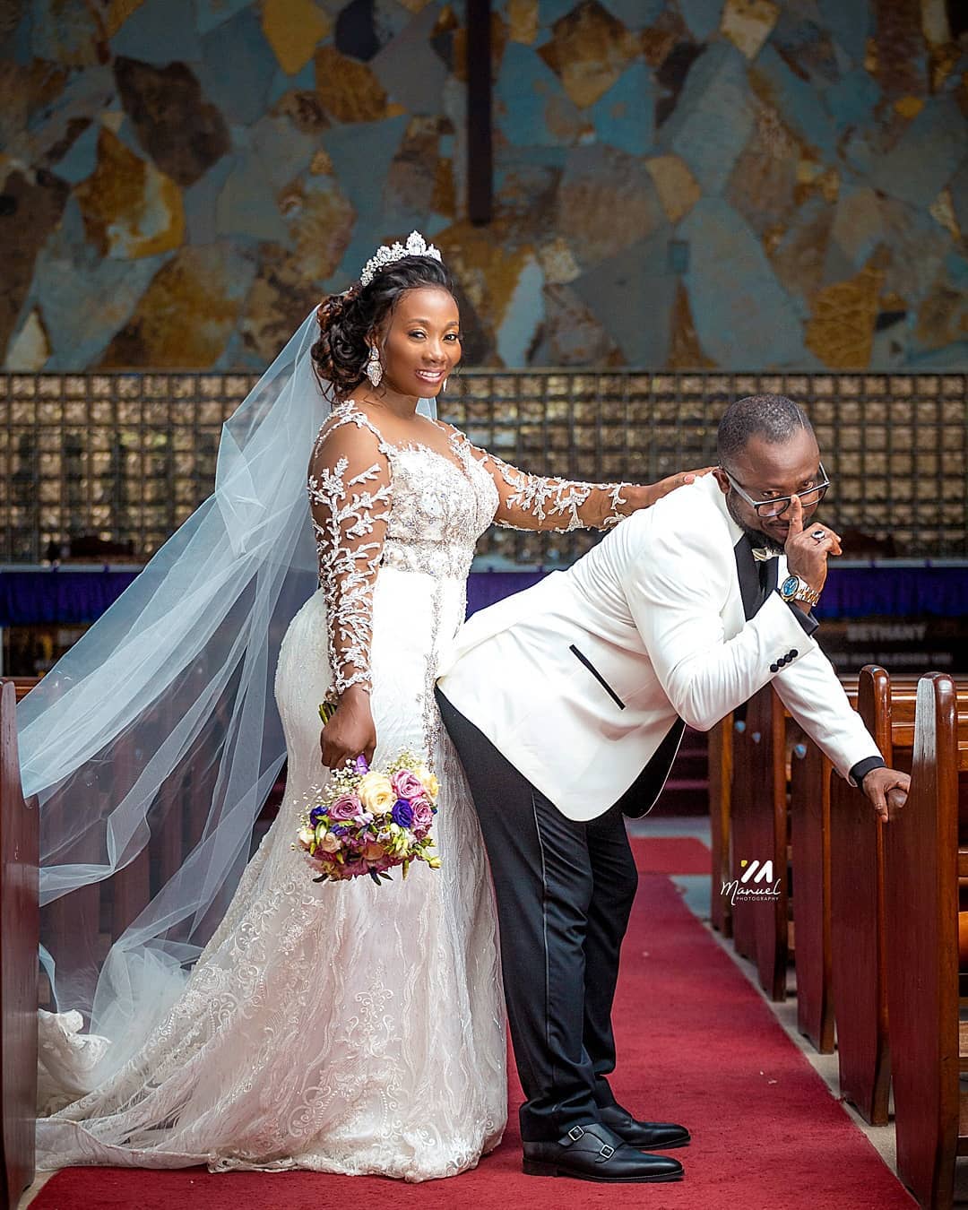 2020 Plus Size Arabic Aso Ebi Luxurious Lace Beaded Wedding Dresses Sheer Neck Mermaid Bridal Dresses Long Sleeves Wedding Gowns ZJ0955