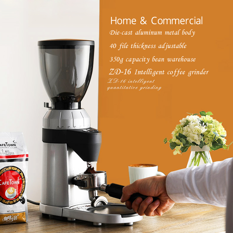 WPM Electric Commercial Coffee Grinder Italian Coffee Grinders 350g 40 Files Adjustable Thickness Electric Mill Machine
WPM Electric Commercial Coffee Grinder Italian Coffee Grinders 350g 40 Files Adjustable Thickness Electric Mill Machine