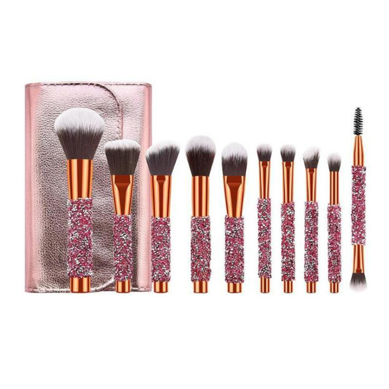 High Quality 10pcs Comb Women makeup Brush set,Soft Cosmetic set,Diamond Handle Dazzle Brushes kit,Fiber Head for PU Bag Makeup
High Quality 10pcs Comb Women makeup Brush set,Soft Cosmetic set,Diamond Handle Dazzle Brushes kit,Fiber Head for PU Bag Makeup
