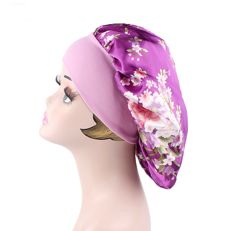 Women Satin Night Beauty Salon Sleep Cap Cover Hair Bonnet Hat Silk Head Wide Elastic Band For Curly Springy Hair Chemo Cap
Women Satin Night Beauty Salon Sleep Cap Cover Hair Bonnet Hat Silk Head Wide Elastic Band For Curly Springy Hair Chemo Cap
