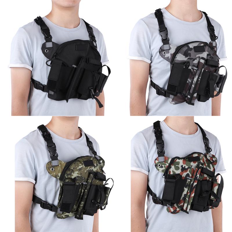 Outdoor Chest Front Pack Radio Harness Chest Front Pack Pouch Holster Walkie Talkie Vest Rig Carry Bag Outdoor Vest Rig Bag, Deep camouflage
Outdoor Chest Front Pack Radio Harness Chest Front Pack Pouch Holster Walkie Talkie Vest Rig Carry Bag Outdoor Vest Rig Bag, Deep camouflage