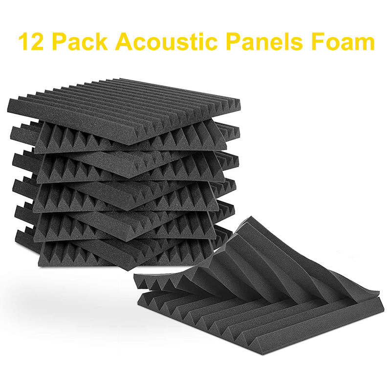 New 12Pcs Acoustic Foam Panel Tiles Wall Record Studio 12"x12"x1" Sound-proof Black/Blue For Studio Home Recital Hall Cinema
New 12Pcs Acoustic Foam Panel Tiles Wall Record Studio 12"x12"x1" Sound-proof Black/Blue For Studio Home Recital Hall Cinema