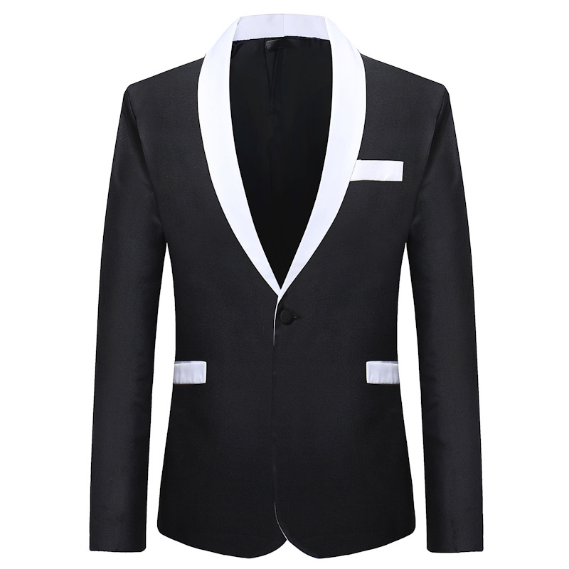 New men's casual one-button high-grade suit simple pure color fashion wedding blazers dropshipping hot sale brand top coat, Black
New men's casual one-button high-grade suit simple pure color fashion wedding blazers dropshipping hot sale brand top coat, Black
