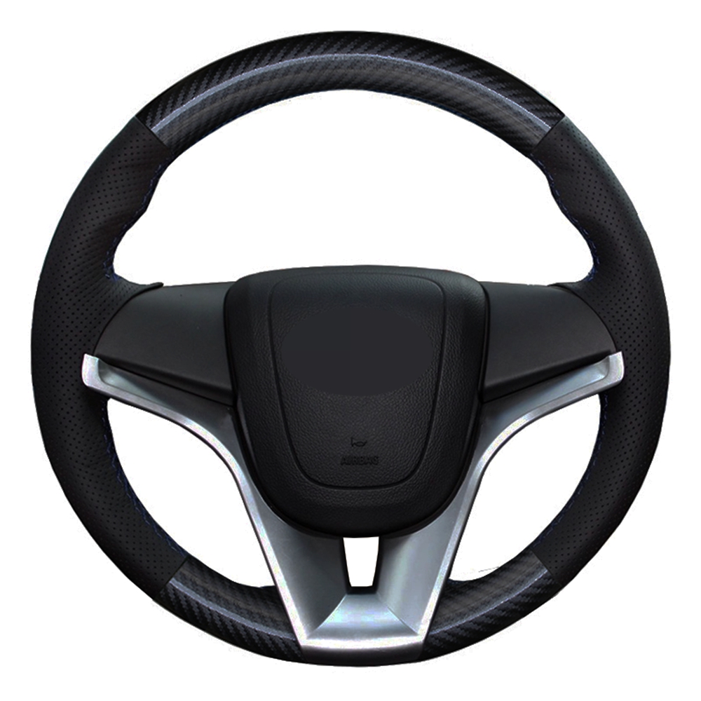 Car Steering Wheel Cover DIY Carbon Fiber Black Leather For Chevrolet Cruze 2009-2014 Aveo Orlando Holden Cruze Ravon R4
Car Steering Wheel Cover DIY Carbon Fiber Black Leather For Chevrolet Cruze 2009-2014 Aveo Orlando Holden Cruze Ravon R4