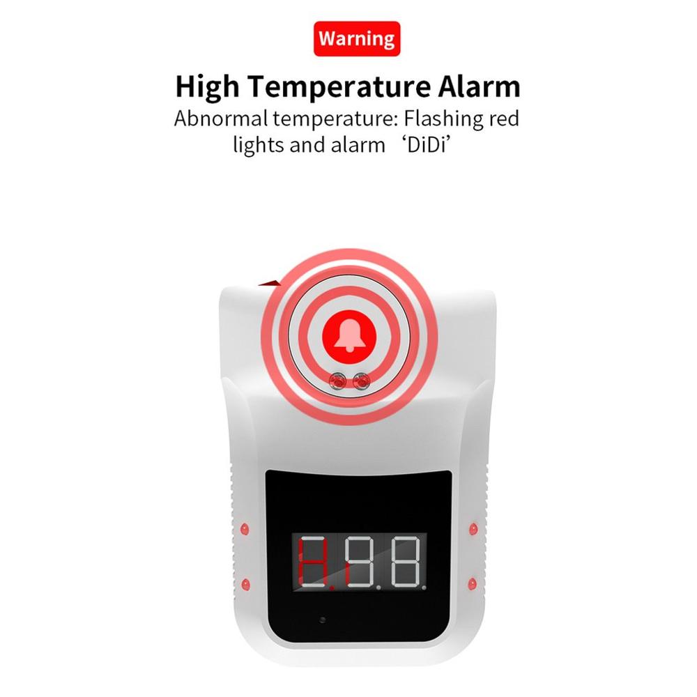 ALK K3 Wall-Mounted Electronic Thermometer Digital Infrared Tester Non-Contact IR Laser Temperature Sensor for Office Factory