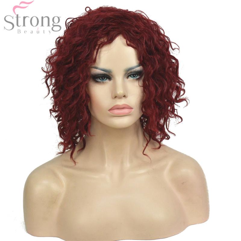 StrongBeauty Women's Medium Kinky Curly Red African American Wig Synthetic Natural Full Wigs, As pic
StrongBeauty Women's Medium Kinky Curly Red African American Wig Synthetic Natural Full Wigs, As pic