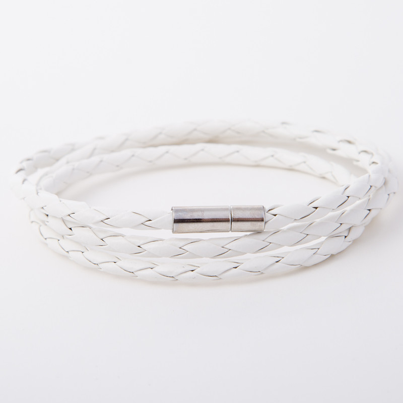 White blue New Woven bracelet couple bracelet Magnetic Clasp Men Women Braided Leather Steel Leather rope Unisex
White blue New Woven bracelet couple bracelet Magnetic Clasp Men Women Braided Leather Steel Leather rope Unisex