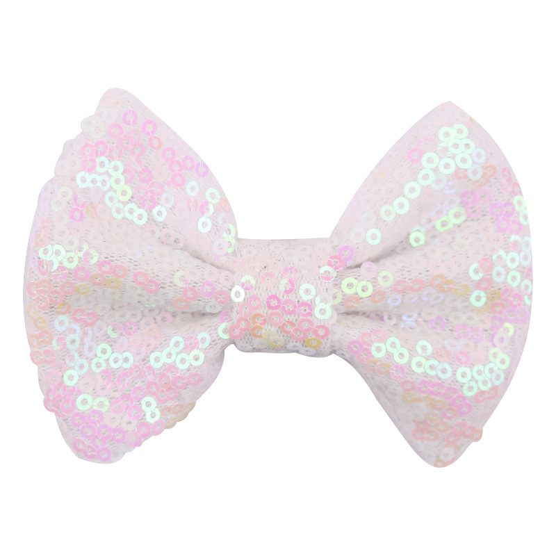 2020 38 Colors 4 Inch Sequins Bow DIY Headbands Accessories Baby Boutique Hair Bows without Alligator Clip for Girls M791