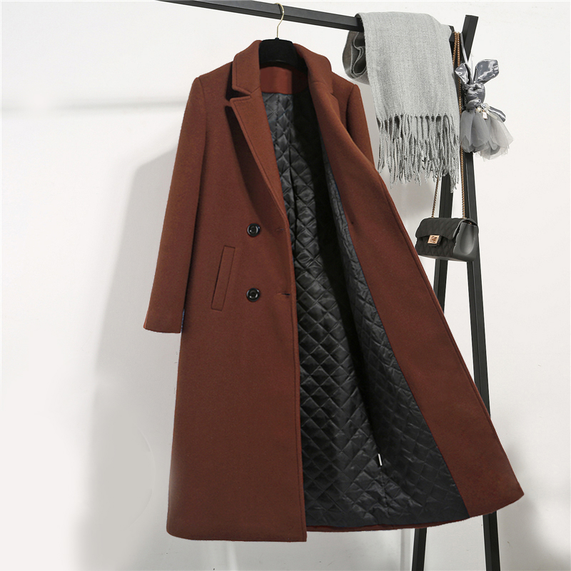 coat women Plus cotton long professional woolen coat fashion women's Nizi thick casual winter clothing wool women, Black
coat women Plus cotton long professional woolen coat fashion women's Nizi thick casual winter clothing wool women, Black