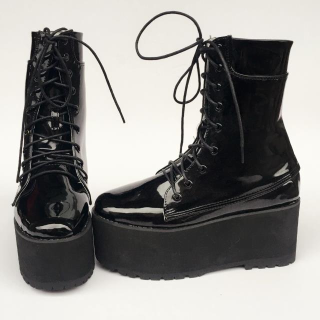 Princess sweet punk shoes Summer fashion muffin boots European and American personality practical shopping shoes women an5195, Black
Princess sweet punk shoes Summer fashion muffin boots European and American personality practical shopping shoes women an5195, Black