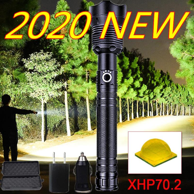200000lm portable XHP70.2 LED Tactical Waterproof Torch 5 Lighting modes Zoom built-in lamp use 26650 battery
200000lm portable XHP70.2 LED Tactical Waterproof Torch 5 Lighting modes Zoom built-in lamp use 26650 battery