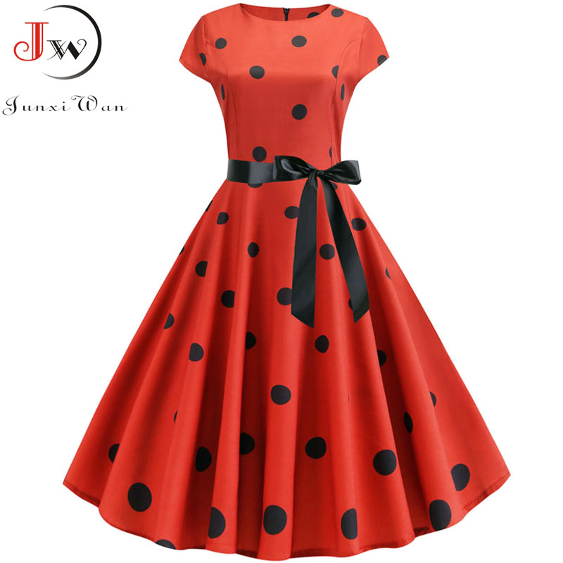 2019 Women Summer Dress Vintage Floral Print Rockabilly Dress Robe Femme Sundress Vestidos Plus Size Polka Dot Party Dress, E014
2019 Women Summer Dress Vintage Floral Print Rockabilly Dress Robe Femme Sundress Vestidos Plus Size Polka Dot Party Dress, E014