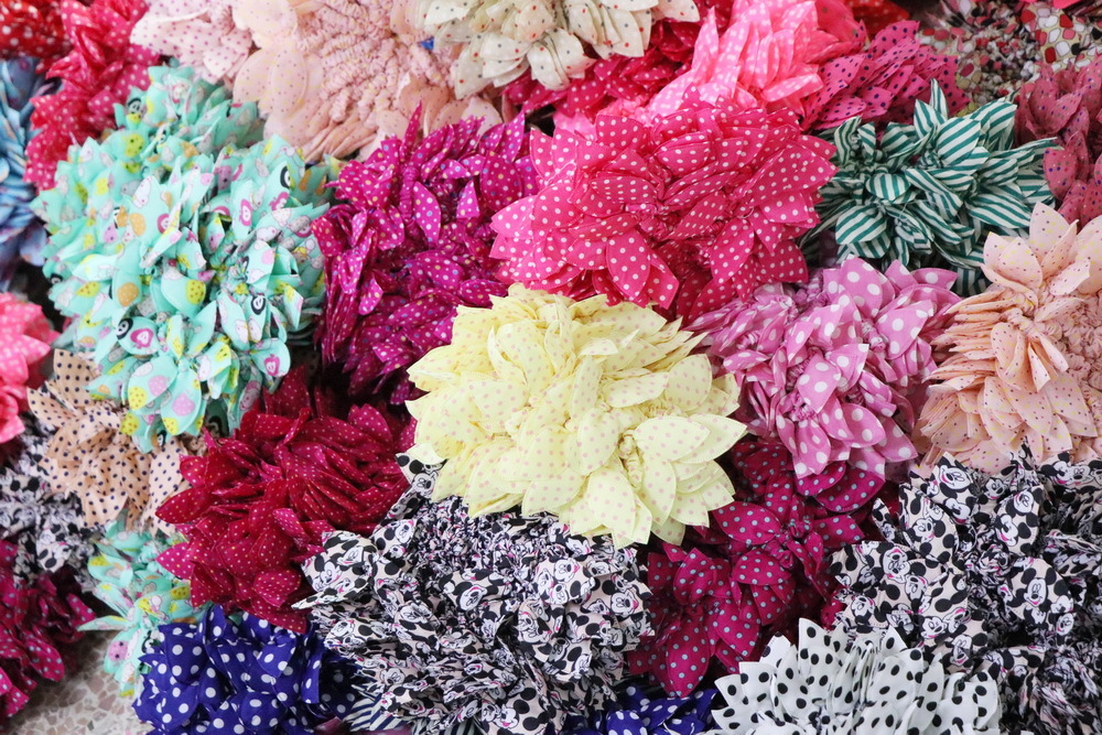 100pc Hair Rubber Bands Polka Dot Hairband Rabbit Ears Head Flower Gum Rope Elastic Hair Tie Hair Accessories For Girls Headwear LJ200921