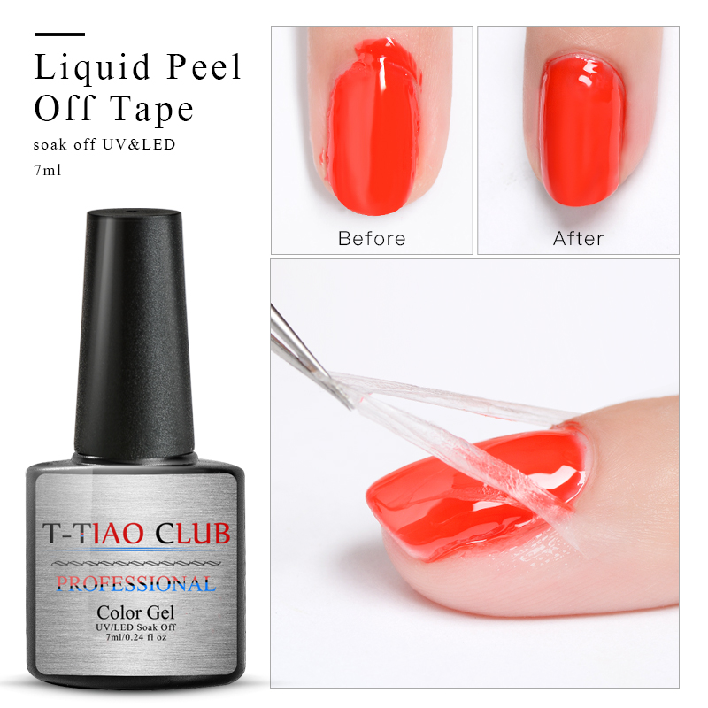 T-TIAO CLUB Peel Off Protective Nail Polish 7ML Nail Art Latex Protected Easy Clean Fast Finger Skin Liquid Tape Gel Tool, Fs04150
T-TIAO CLUB Peel Off Protective Nail Polish 7ML Nail Art Latex Protected Easy Clean Fast Finger Skin Liquid Tape Gel Tool, Fs04150