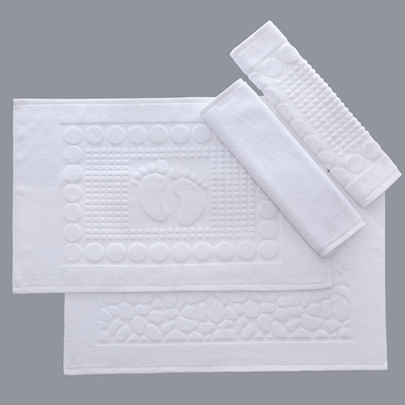 Hotel bathroom mat foot stool towel custom Jacquard lettering cotton bathroom rug set bath mat Foot Towel
Hotel bathroom mat foot stool towel custom Jacquard lettering cotton bathroom rug set bath mat Foot Towel