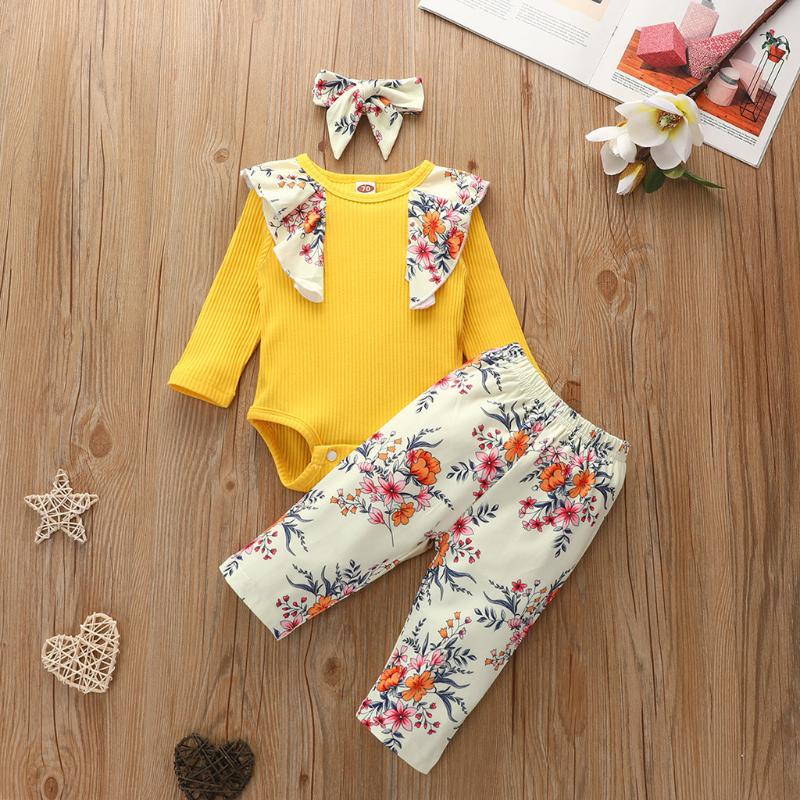 3pcs Autumn Winter Clothing Newborn Infant Baby Girls Knit Romper Floral Print Pants Headbands Outfits conjustos de ropa de bebé
3pcs Autumn Winter Clothing Newborn Infant Baby Girls Knit Romper Floral Print Pants Headbands Outfits conjustos de ropa de bebé
