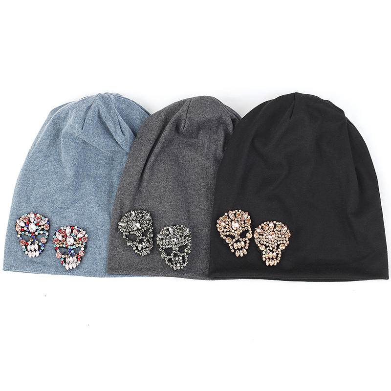 New Winter Hat Beanie Rhinestone Skull Cap Slouchy With Ghost Skull Decoration For Adults Unisex Woman Man Fashion Design, Pink white
New Winter Hat Beanie Rhinestone Skull Cap Slouchy With Ghost Skull Decoration For Adults Unisex Woman Man Fashion Design, Pink white