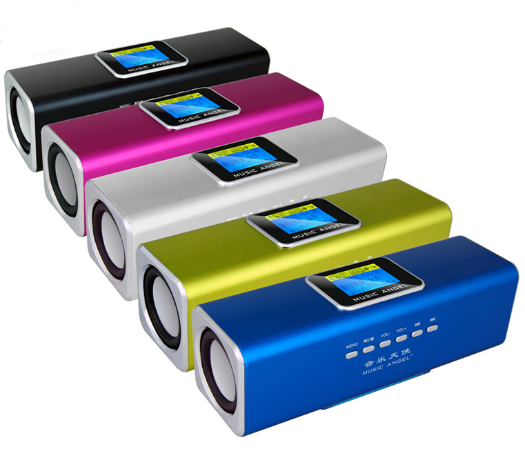 Portable Speakers Original New MUSIC ANGEL JH-MAUK5B LCD Screen Active o FM USB Portable Mini Speaker with SD/TF329I