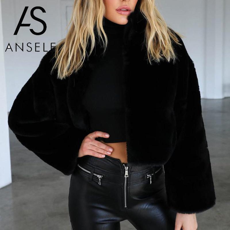 ANSELF Faux Fur Coat Women Winter Teddy Coat Solid Color Fluffy Stand Collar Long Sleeve Thick Short Streetwear Jacket 2020, Black
ANSELF Faux Fur Coat Women Winter Teddy Coat Solid Color Fluffy Stand Collar Long Sleeve Thick Short Streetwear Jacket 2020, Black