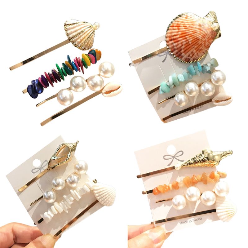 Baroque Ocean Style Women Side Bangs Hairpin Seashell Conch Candy Color Resin Stone Hair Clip Faux Pearl Jewelry Hair Accessory
Baroque Ocean Style Women Side Bangs Hairpin Seashell Conch Candy Color Resin Stone Hair Clip Faux Pearl Jewelry Hair Accessory