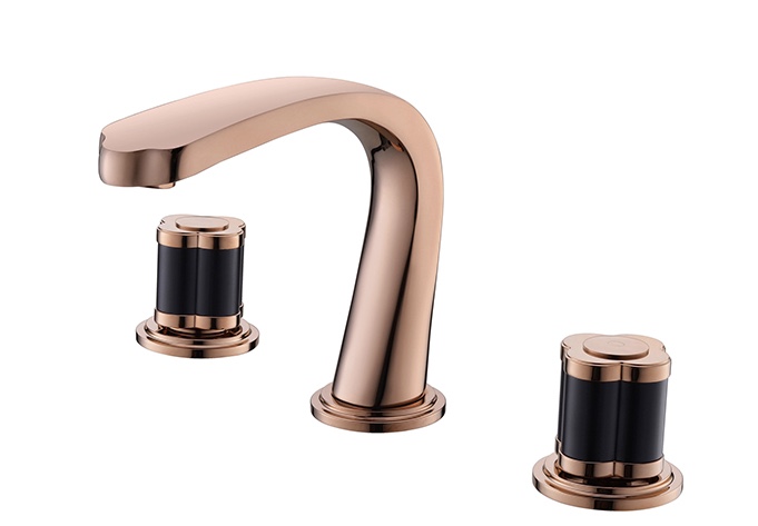 Free ship Rose GOLD 8" Widespread Ceramic Valve Three Holes 3 Pcs lavatory Bathroom Sink Faucet Mixer tap black handles
Free ship Rose GOLD 8" Widespread Ceramic Valve Three Holes 3 Pcs lavatory Bathroom Sink Faucet Mixer tap black handles
