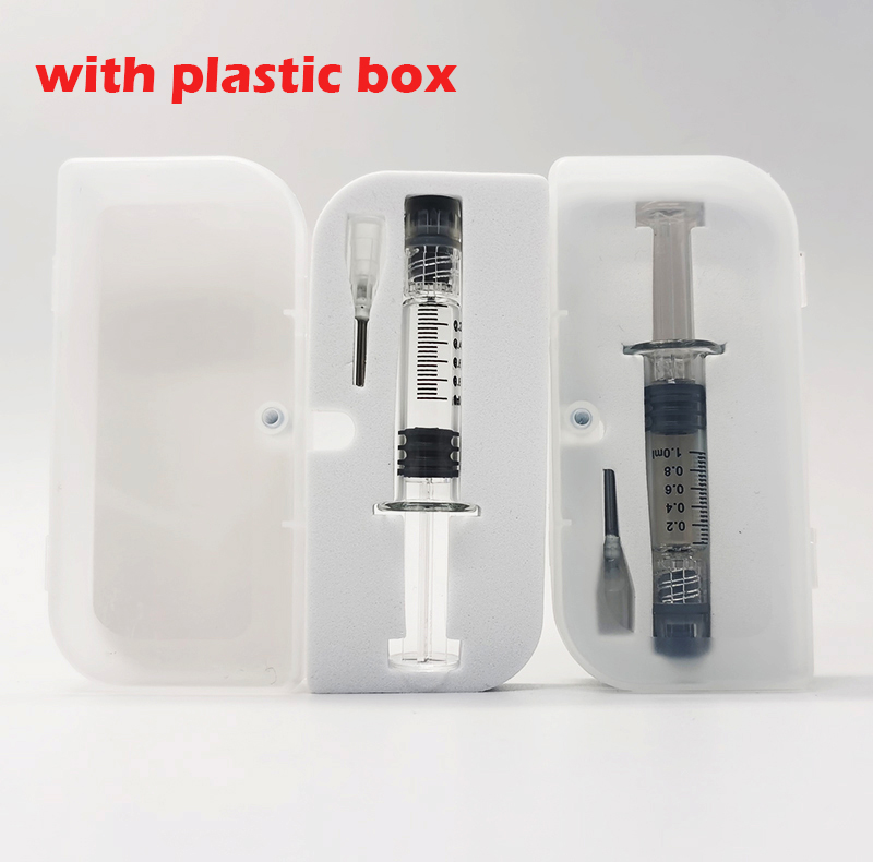 Luer Lock 1ML Pyrex Glass Syringes Empty Oil Syringes Clear Tanks with Measurement Mark Tips Needle Filling Tools with Retail Box Package
Luer Lock 1ML Pyrex Glass Syringes Empty Oil Syringes Clear Tanks with Measurement Mark Tips Needle Filling Tools with Retail Box Package