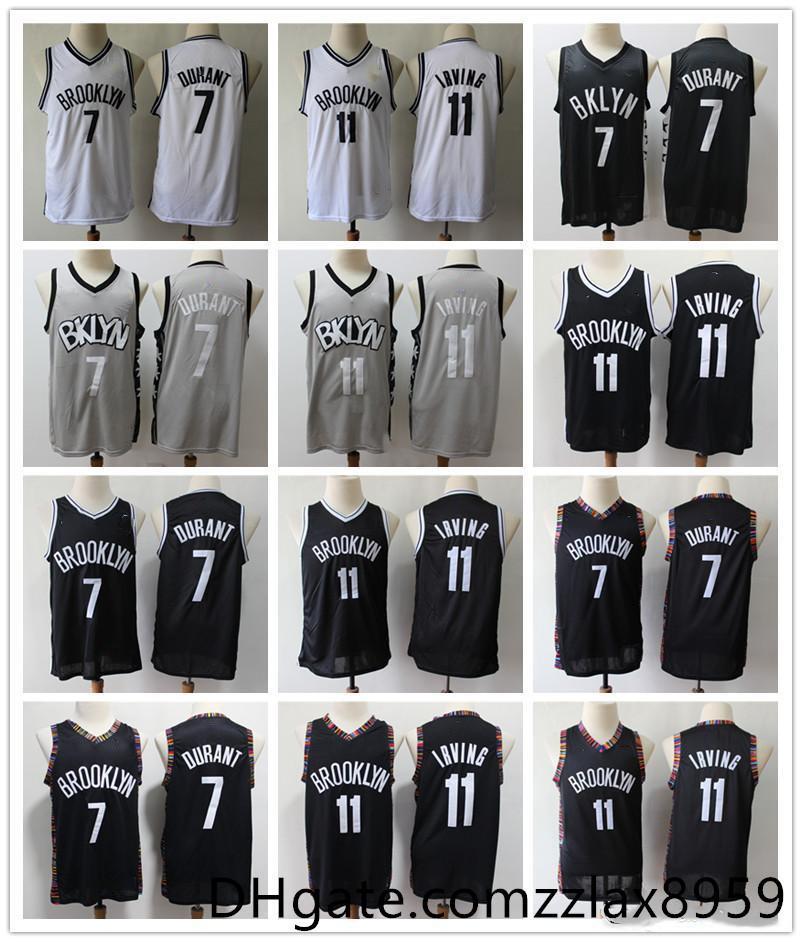 2020 Mens 11 Kyrie Irving Brooklyn NET 7 Kevin Durant Black White Grey High Quality Nets Basketball Jerseys, Black;red
2020 Mens 11 Kyrie Irving Brooklyn NET 7 Kevin Durant Black White Grey High Quality Nets Basketball Jerseys, Black;red