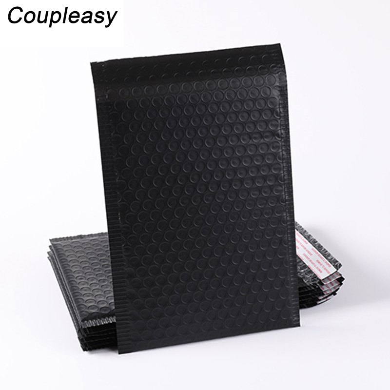 50pcs Wholesale Bubble Envelopes Bags Matte Black Mailers Padded Shipping Envelope With Bubble Mailing Bag Business Supplies
