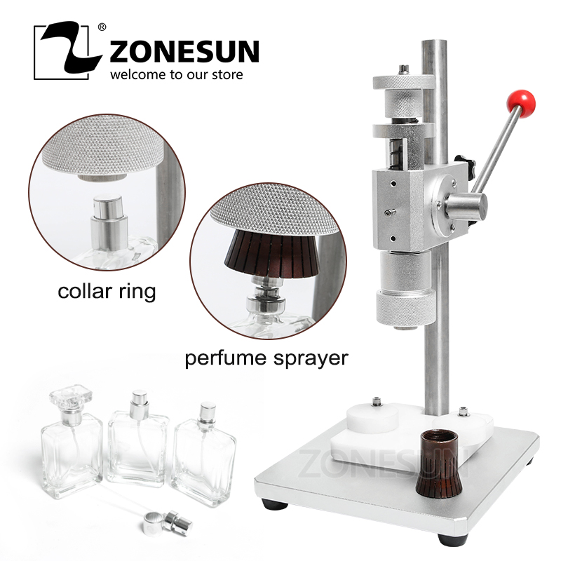 ZONESUN Manual Crimping Machine Perfume Crimper Capper Metal Collar Cap Press Capping Machine Spray Crimper
ZONESUN Manual Crimping Machine Perfume Crimper Capper Metal Collar Cap Press Capping Machine Spray Crimper