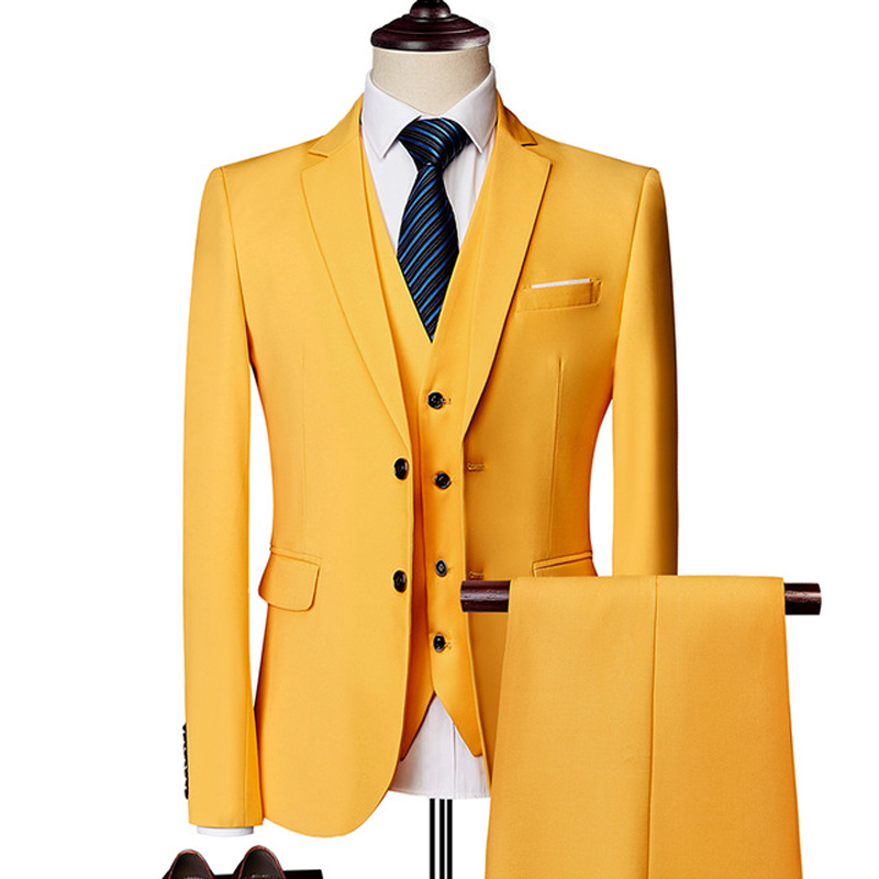 Mens Suit 2020 Wedding Suits For Men Shawl Collar 3 Pieces Slim Fit Burgundy Suit Male Yellow Tuxedo Jacket Plus Size, Same as image
Mens Suit 2020 Wedding Suits For Men Shawl Collar 3 Pieces Slim Fit Burgundy Suit Male Yellow Tuxedo Jacket Plus Size, Same as image