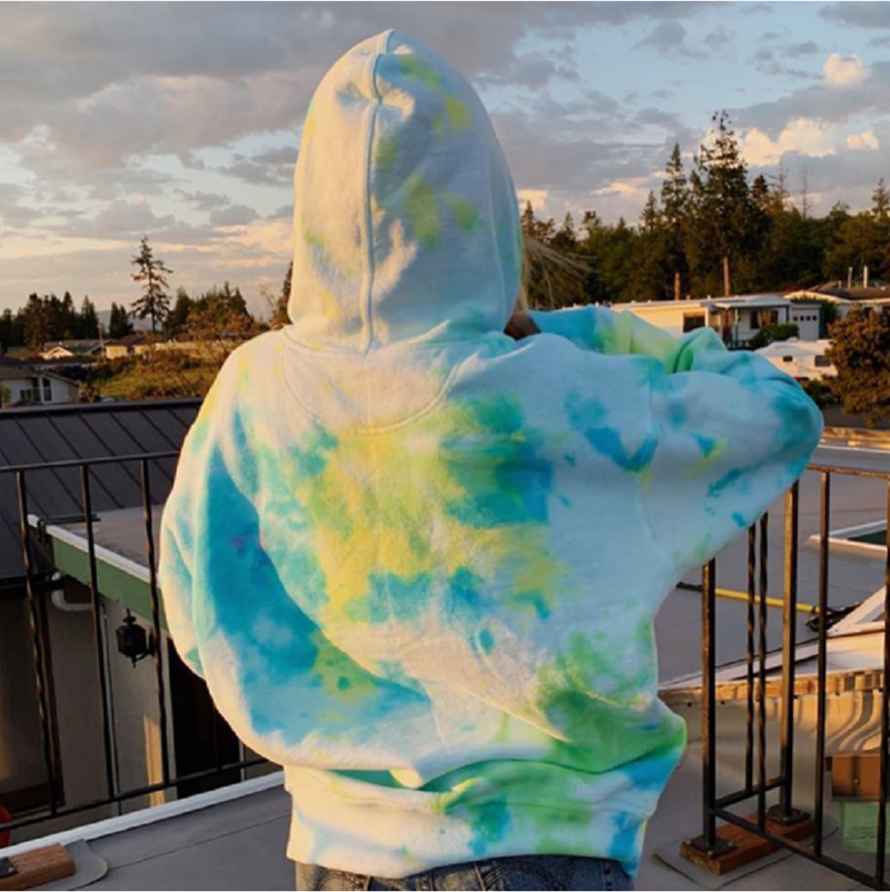 Tie Dye Womens Clothes Hoodies Teen Street Harajuku Hip Hop Pastel Sweatshirt for Women Printing Loose Leisure Hoodie MX200808