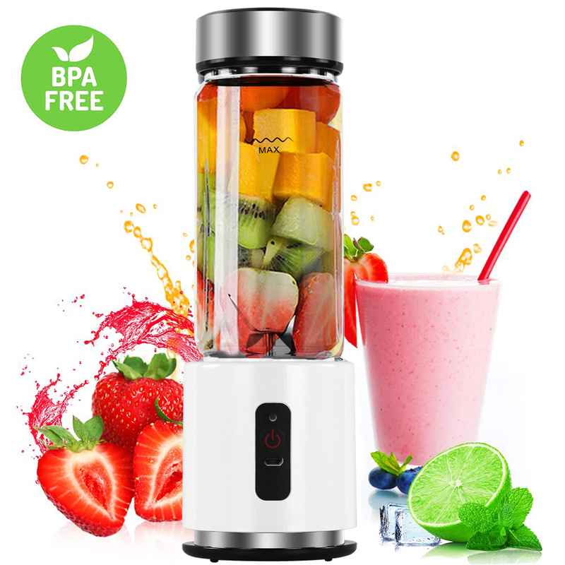 380ml 4000mAh USB Rechargeable Portable Glass Cup Personal Mini Blender Juicer Vegetable Fruit Citrus Orange Juice Maker Mixer
380ml 4000mAh USB Rechargeable Portable Glass Cup Personal Mini Blender Juicer Vegetable Fruit Citrus Orange Juice Maker Mixer