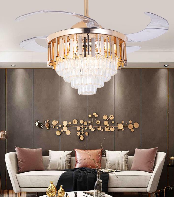 2020 Ceiling Fan Light Living Room Atmosphere Light Luxury Post-modern Home LED Crystal Lamp
2020 Ceiling Fan Light Living Room Atmosphere Light Luxury Post-modern Home LED Crystal Lamp