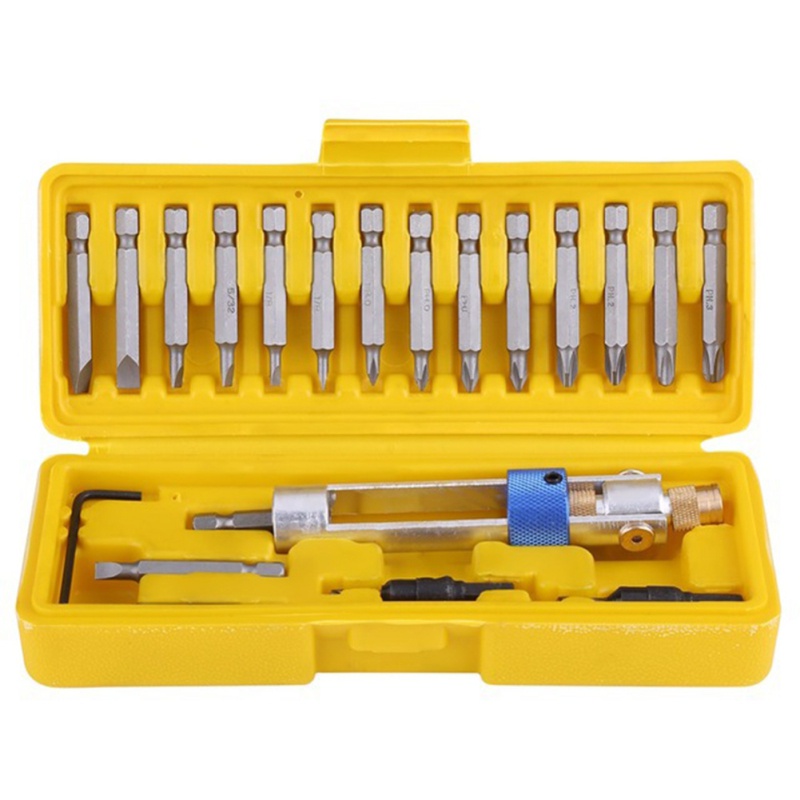 New 20-drive PC Drill multi-function Screwdriver Set Upgrade Version 16 Different Types Of Head With Countertop Drill
New 20-drive PC Drill multi-function Screwdriver Set Upgrade Version 16 Different Types Of Head With Countertop Drill