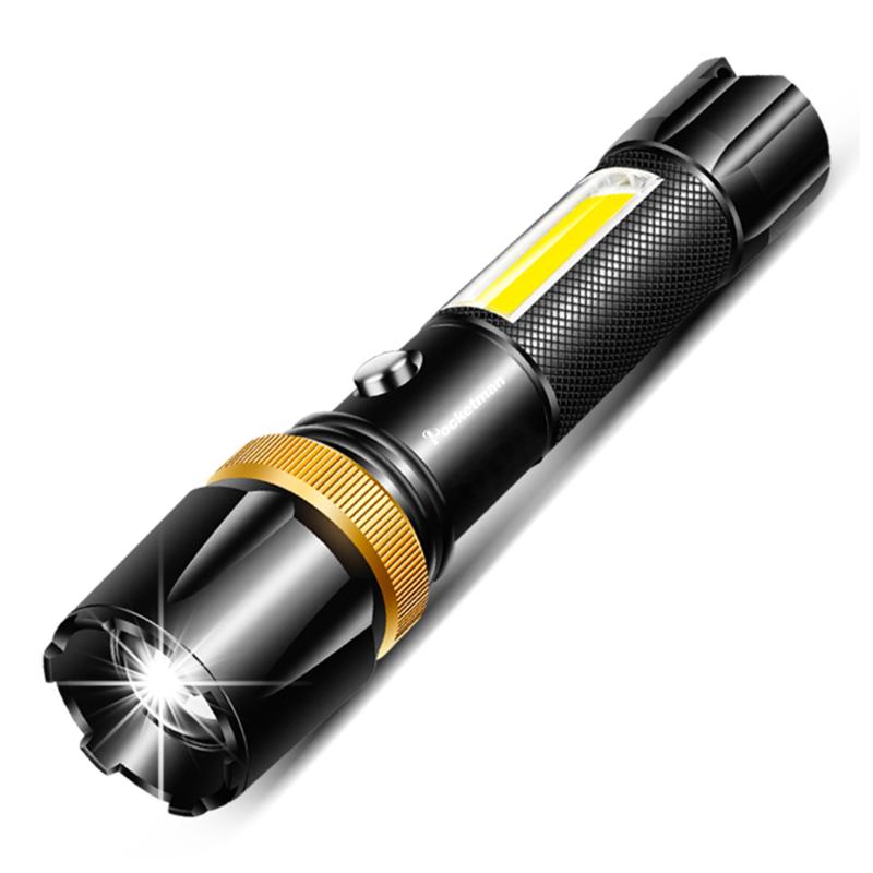 LED Ultra Bright Torch T6/L2 COB Camping Light 5 Switch Modes Linterna Zoomable Bicycle Light 18650
LED Ultra Bright Torch T6/L2 COB Camping Light 5 Switch Modes Linterna Zoomable Bicycle Light 18650