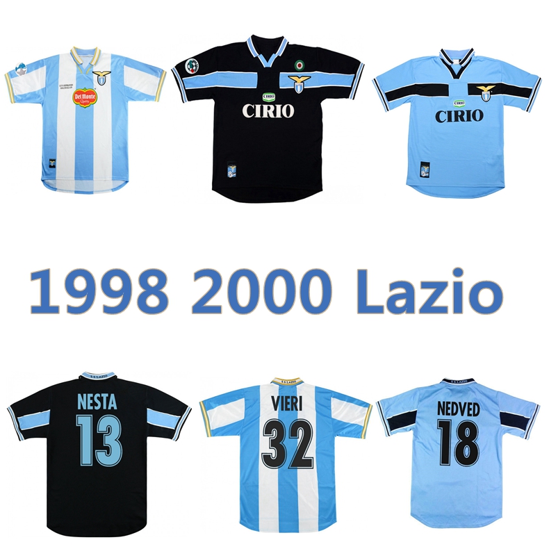 1998 2000 Lazio retro soccer jersey 1999 Vieri SALAS MIHAJLOVIC VERON STANKOVIC MANCINI NESTA NEDVED INZAGHI vintage football shirt, 98 99 away jersey
1998 2000 Lazio retro soccer jersey 1999 Vieri SALAS MIHAJLOVIC VERON STANKOVIC MANCINI NESTA NEDVED INZAGHI vintage football shirt, 98 99 away jersey
