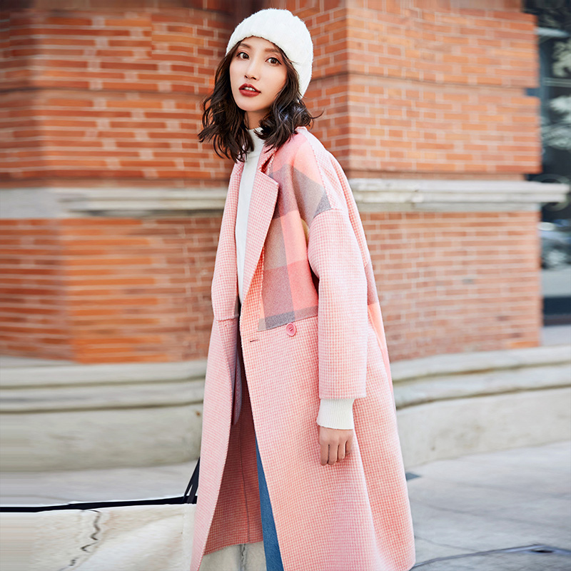 YASUGUOJI New Fashion Plaid Patchwork Long Wool Coat Women Thicken Winter Coat Women Elegant Double Breasted Pink Woolen, Normal lining
YASUGUOJI New Fashion Plaid Patchwork Long Wool Coat Women Thicken Winter Coat Women Elegant Double Breasted Pink Woolen, Normal lining