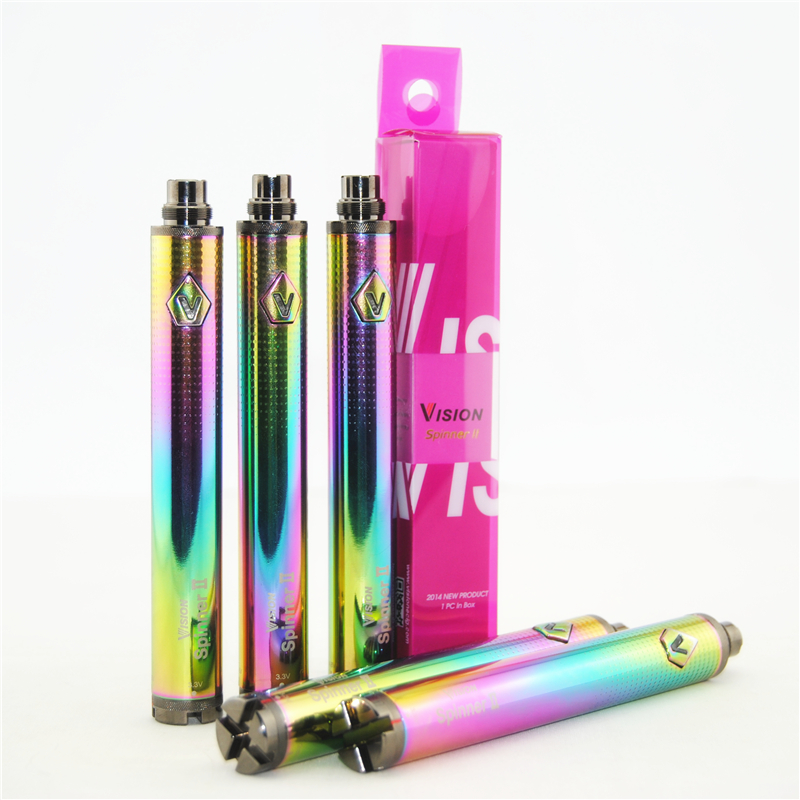 100% Quality Rainbow Cigarettes Vision Spinner 2 II 1650mAh 510 Thread Vape Pen Variable Voltage ego C Twist Spinners Cartridge Battery
100% Quality Rainbow Cigarettes Vision Spinner 2 II 1650mAh 510 Thread Vape Pen Variable Voltage ego C Twist Spinners Cartridge Battery
