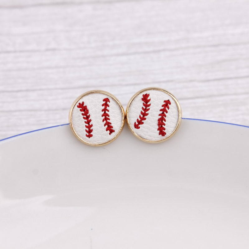 16mm Embroidery Baseball Stud Earrings Cheetah Animal Print Hairy Genuine Leather Studs for Women Gold Softball Earrings Sports Jewelry
16mm Embroidery Baseball Stud Earrings Cheetah Animal Print Hairy Genuine Leather Studs for Women Gold Softball Earrings Sports Jewelry