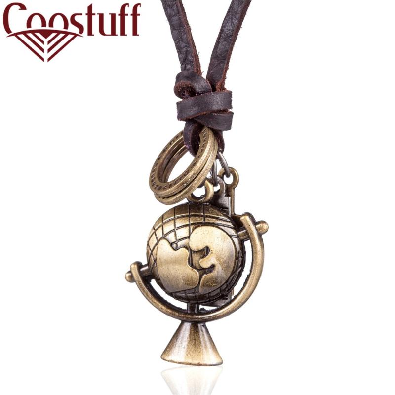 2020 Vintage Gold Globe Pendans Punk Jewelry for Women Statement necklaces & pendants Kolye Long Leather Necklace collier femme
2020 Vintage Gold Globe Pendans Punk Jewelry for Women Statement necklaces & pendants Kolye Long Leather Necklace collier femme