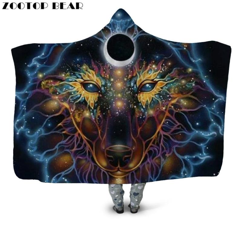 Color Wolf Hooded Blanket Anime Bedding Brand Casual Fashion Animal 3D Print Soft Adults Travel Wearable Cloak Office Quilts
Color Wolf Hooded Blanket Anime Bedding Brand Casual Fashion Animal 3D Print Soft Adults Travel Wearable Cloak Office Quilts