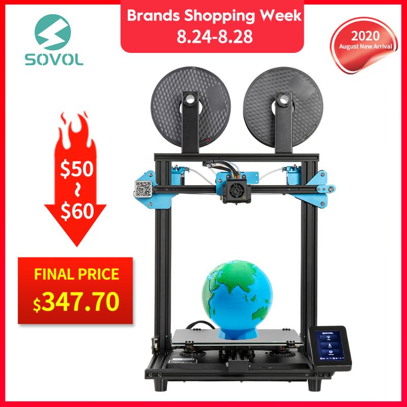 Sovol SV02 3D Printer All-Metal Dual Extruder TMC2208 Drive Silent Mainboard Meanwell Power Tempered Glass Bed 280*240*300mm
Sovol SV02 3D Printer All-Metal Dual Extruder TMC2208 Drive Silent Mainboard Meanwell Power Tempered Glass Bed 280*240*300mm