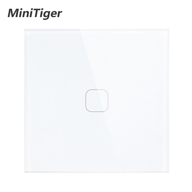Minitiger White Luxury Crystal Glass Panel 1 Gang 1 Way Touch Switch, EU standard Gang Wall Touch Switch
Minitiger White Luxury Crystal Glass Panel 1 Gang 1 Way Touch Switch, EU standard Gang Wall Touch Switch