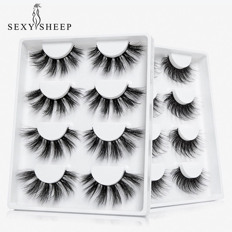 SEXYSHEEP 4pairs High quality Thick Eyelashes 100% Handmade Popular lashes Mink lashes False Eyelash Makeup Tools
SEXYSHEEP 4pairs High quality Thick Eyelashes 100% Handmade Popular lashes Mink lashes False Eyelash Makeup Tools