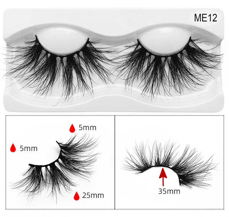 20 Styles 25 Mm 5D Mink Eyelashes Dramatic Long Mink Lashes Makeup Full Strip Lashes 25mm False Eyelashes 3D Mink Eyelashes Reusable Pestanas De Vison