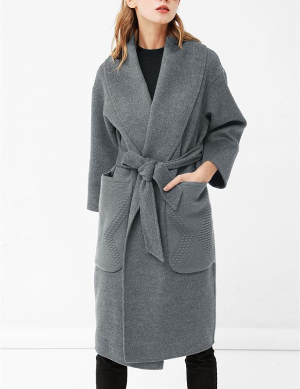 high grade double face 100%woolen women' fashion long overcoat scarf-collar knit-pockets /M, Black
high grade double face 100%woolen women' fashion long overcoat scarf-collar knit-pockets /M, Black