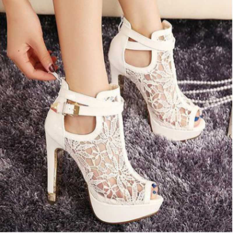 Xibeilove fish mouth waterproof platform high-heeled sandals mesh breathable zipper buckle metal women's shoes nightclub, Black
Xibeilove fish mouth waterproof platform high-heeled sandals mesh breathable zipper buckle metal women's shoes nightclub, Black