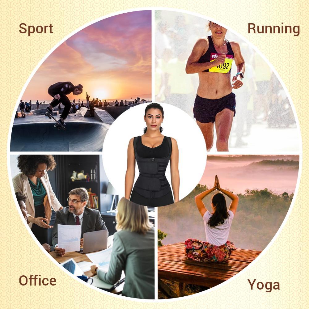 WAIST SECRET Latex Waist Trainer Body Shapers Women Corset Slimming Belts Vest Shaper Shapewear Corset Vest Waist Shaper T200819